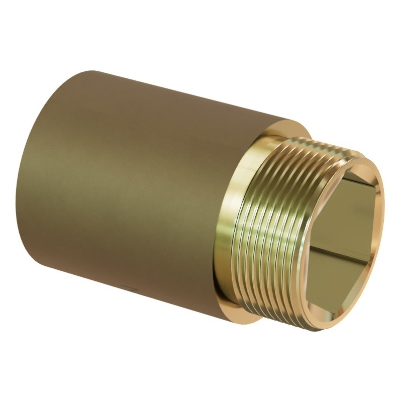 Mexen BRASS przedłużka okrągła redukcyjna mosiężna 1/2 GW x 3/8 GZ, 10 mm - W97416-1238-10