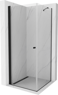 Mexen Pretoria cabine de douche pivotante 90 x 90 cm, transparente, noire - 852-090-090-70-00