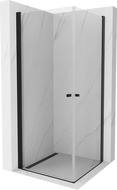 Mexen Pretoria Duo oppeni Duschkabinn 80 x 80 cm, transparent, schwaarz - 852-080-080-70-00-02
