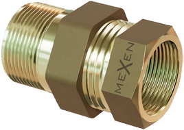 Mexen BRASS Suora messinkinen liitin 1/2 uros x 1/2 naaras - W97417-1212