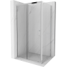 Mexen Apia klizna kabina za tuš s kliznim vratima 135 x 80 cm, prozirna, kromirana - 840-135-080-01-00