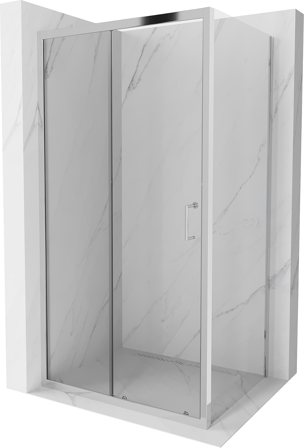 Mexen Apia kabina prysznicowa rozsuwana 135 x 70 cm, transparent, chrom - 840-135-070-01-00