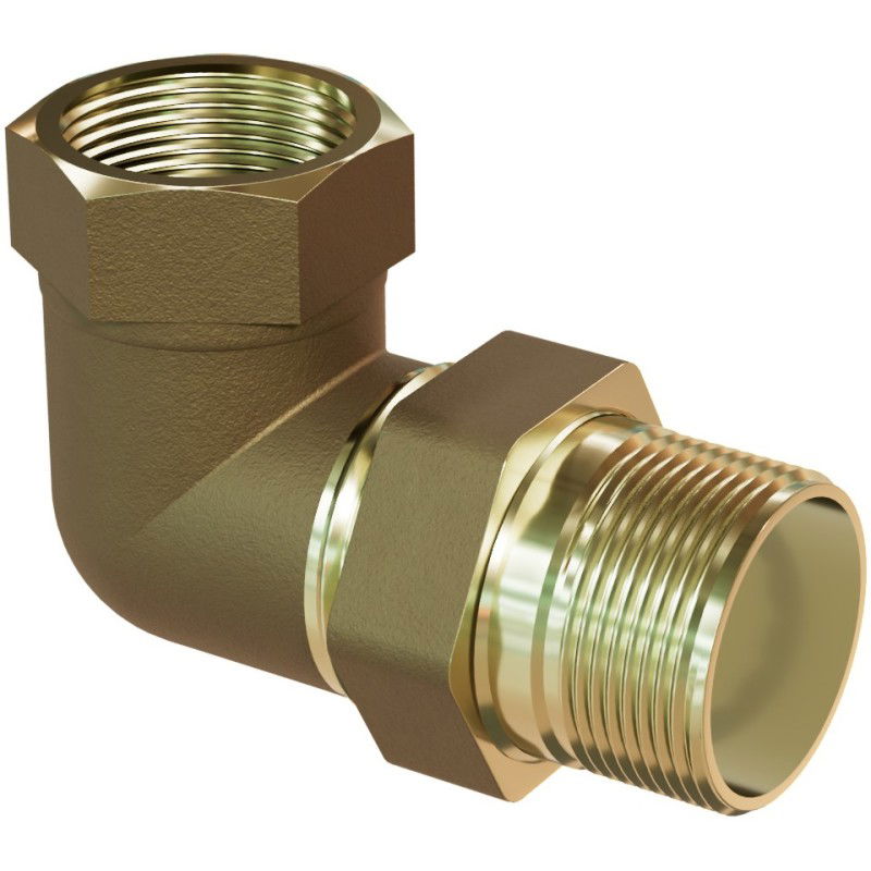 Mexen BRASS Adaptador angular de latão 5/4 M x 5/4 F - W97418-5454