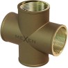 Mexen BRASS czwórnik mosiężny 1/2 GW x 1/2 GW x 1/2 GW x 1/2 GW - W97418-12121212
