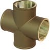 Mexen BRASS Messing-Kreuzstück 3/4 Innengewinde x 3/4 Innengewinde x 3/4 Innengewinde x 3/4 Innengewinde - W97418-34343434