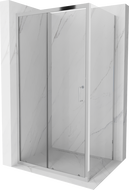 Mexen Apia cabina doccia scorrevole 125 x 80 cm, trasparente, cromo - 840-125-080-01-00