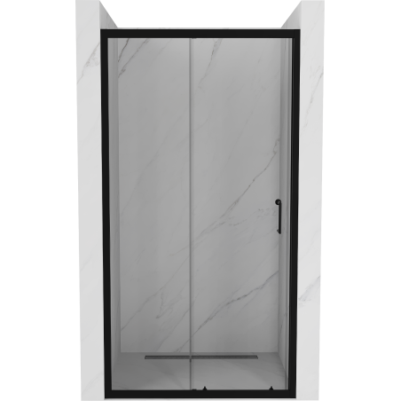 Mexen Apia sliding shower doors 150 cm, transparent, black - 845-150-000-70-00