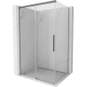 Mexen Rox liuguks dušinurk 105 x 90 cm, läbipaistev, gun metal - 8C2-105-090-95-00