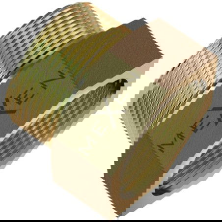 Mexen BRASS Reduzierung, Überwurfmutter-Schraubverbindung aus Messing 1 IG x 1/2 AG - W97419-1012