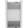 Mexen Apia lükanddushuks 135 cm, triibud, kroom - 845-135-000-01-20