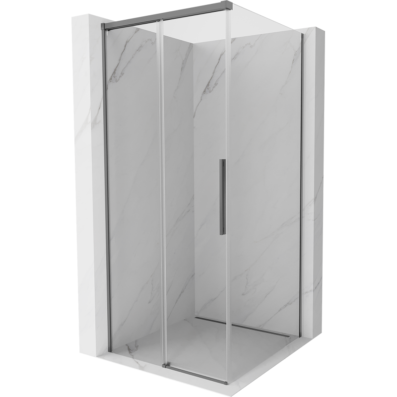 Mexen Rox kabina prysznicowa rozsuwana 95 x 95 cm, transparent, gun metal - 8C2-095-095-95-00