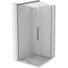 Mexen Rox cabine de douche coulissante 95 x 95 cm, transparent, métal graphite - 8C2-095-095-95-00