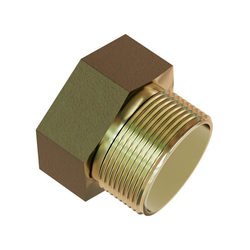 Mexen BRASS messinkinen mutteri-ruuviliitos 2" sisäkierre x 5/4" ulkokierre - W97419-2054