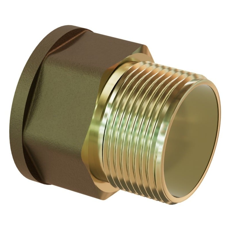 Mexen BRASS przedłużka mosiężna 1/2 GW x 1/2 GZ, 50 mm - W97420-1212-50
