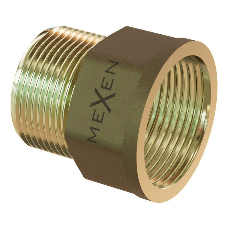Mexen BRASS messing verlengstuk 1/2 BI x 1/2 BU, 50 mm - W97420-1212-50