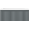 Mexen Rivel badkamerkast 60 cm met wastafel Otis, 1 lade, gegroefd, grafiet mat/wit mat - 91A20-06023-1-BF66-W18M01