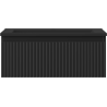 Mexen Rivel badkamerkast 60 cm met wastafel Otis, 1 lade, geribbeld, zwart mat - 91A20-06023-1-BF71-W18M71