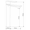 Mexen Royo korkea pesuallashana, harjattu gun gray - 72210-66