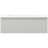 Mexen Rivel badkamerkast 70 cm met wastafel Otis, 1 lade, gegroefd, grijze mat/witte mat - 91A20-07023-1-BF62-W18M01