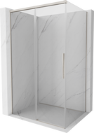 Mexen Rox Duschkabine verschiebbar 100 x 80 cm, transparent, gebürstetes Nickel - 8C2-100-080-97-00
