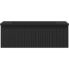 Mexen Rivel Badezimmerschrank 70 cm mit Waschbecken Otis, 1 Schublade, geriffelt, schwarz matt - 91A20-07023-1-BF71-W18M71