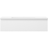 Mexen Rivel 90 cm Badezimmerschrank mit Waschbecken Otis, 1 Schublade, geriffelt, weiß matt - 91A20-09023-1-BF01-W18M01