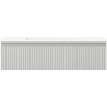 Mexen Rivel badkamerkast 90 cm met wastafel Otis, 1 lade, geribbeld, grijs mat/wit mat - 91A20-09023-1-BF62-W18M01