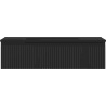 Mexen Rivel Badschrank 90 cm mit Waschbecken Otis, 1 Schublade, geriffelt, schwarz matt - 91A20-09023-1-BF71-W18M71