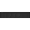 Mexen Rivel Badezimmerschrank 120 cm mit Waschbecken Otis, 1 Schublade, geriffelt, schwarz matt - 91A20-12023-1-BF71-W18M71