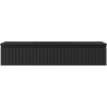 Mexen Rivel badmeubelkast 120 cm met Otis wastafel, 1 lade, gegolfd, zwarte mat - 91A20-12023-1-BF71-W18M71