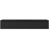 Mexen Rivel badkamerkast 140 cm met Otis wastafel, 1 lade, gefreesd, zwart mat - 91A20-14023-1-BF71-W18M71