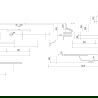 Mexen Rivel badkamerkast 140 cm met Otis wastafel, 1 lade, gefreesd, zwart mat - 91A20-14023-1-BF71-W18M71