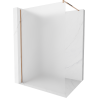 Mexen Kioto Duschwand Walk-in 140 x 200 cm, Frost 8 mm, Roségold - 800-140-101-60-30