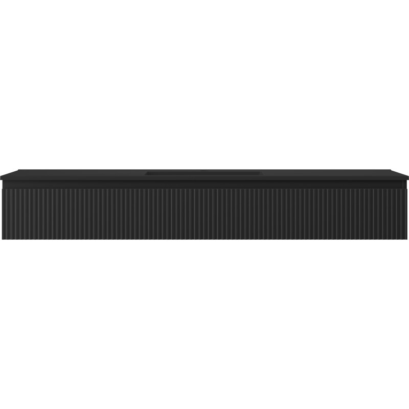 Mexen Rivel vannitoakapp 160 cm valamu Otis, 1 sahtel, soonikkoes , must matt - 91A20-16023-1-BF71-W18M71