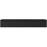 Mexen Rivel badkamerkast 160 cm met wastafel Otis, 1 lade, gegroefd, zwart mat - 91A20-16023-1-BF71-W18M71