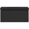 Mexen Rivel Badezimmerschrank 50 cm mit Waschbecken Vela, 1 Schublade, gerillt, schwarz matt - 91A20-05023-1-BF71-W23M71