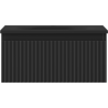 Mexen Rivel badkamerkast 50 cm met wastafel Vela, 1 lade, geribbeld, zwarte mat - 91A20-05023-1-BF71-W23M71
