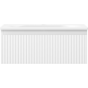 Mexen Rivel badkamerkast 60 cm met wastafel Vela, 1 lade, gegroefd, wit mat - 91A20-06023-1-BF01-W23M01