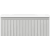 Mexen Rivel armario de baño de 60 cm con lavabo Vela, 1 cajón, acanalado, gris mate/blanco mate - 91A20-06023-1-BF62-W23M01
