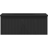 Mexen Rivel Badezimmerschrank 60 cm mit Waschbecken Vela, 1 Schublade, geriffelt, schwarz matt - 91A20-06023-1-BF71-W23M71