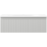 Mexen Rivel armoire de salle de bain 70 cm avec lavabo Vela, 1 tiroir, rainurée , gris mat/blanc mat