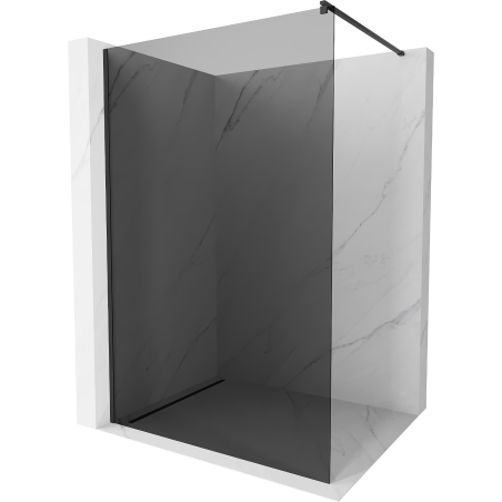 Mexen Kioto parete doccia Walk-in 130 x 200 cm, grafite 8 mm, nero - 800-130-101-70-40