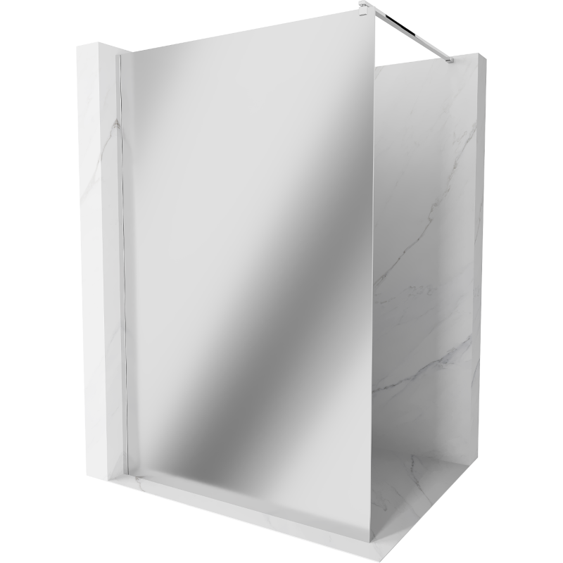 Mexen Kioto paroi de douche Walk-in 140 x 200 cm, miroir 8 mm, chrome - 800-140-101-01-50