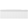 Mexen Rivel Badezimmerschrank 80 cm mit Waschbecken Vela, 1 Schublade, gerillt, weiß matt - 91A20-08023-1-BF01-W23M01