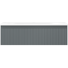 Mexen Rivel badkamerkast 80 cm met wastafel Vela, 1 lade, geribbeld, grafiet mat/wit mat - 91A20-08023-1-BF66-W23M01