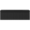 Mexen Rivel Badezimmerschrank 80 cm mit Waschbecken Vela, 1 Schublade, geriffelt, schwarz matt - 91A20-08023-1-BF71-W23M71