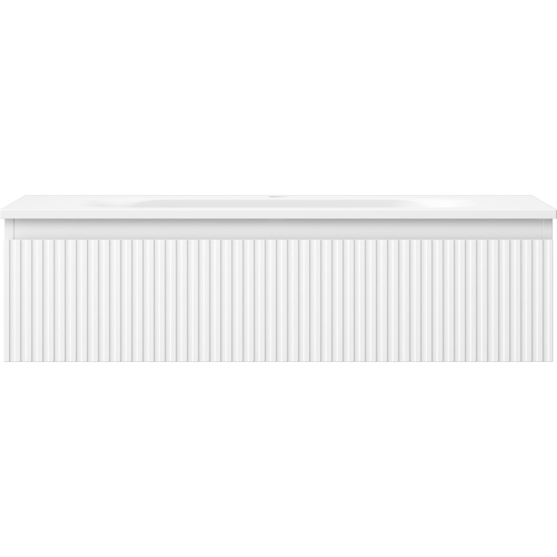 Mexen Rivel vannitoakapp 90 cm kraanikausiga Vela, 1 sahtel, soonikuga, valge matt - 91A20-09023-1-BF01-W23M01