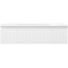 Mexen Rivel Badezimmerunterschrank 90 cm mit Waschbecken Vela, 1 Schublade, geriffelt, weiß matt - 91A20-09023-1-BF01-W23M01