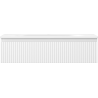 Mexen Rivel bathroom cabinet 90 cm with Vela sink, 1 drawer, grooved, white matte - 91A20-09023-1-BF01-W23M01