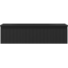 Mexen Rivel badkamerkast 90 cm met wastafel Vela, 1 lade, geribbeld, zwart mat - 91A20-09023-1-BF71-W23M71
